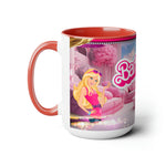 Barbie Two-Tone Coffee Mugs, 15oz