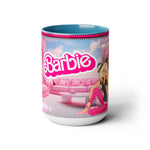 Barbie Two-Tone Coffee Mugs, 15oz