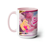 Barbie Two-Tone Coffee Mugs, 15oz