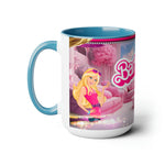 Barbie Two-Tone Coffee Mugs, 15oz