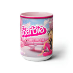 Barbie Two-Tone Coffee Mugs, 15oz