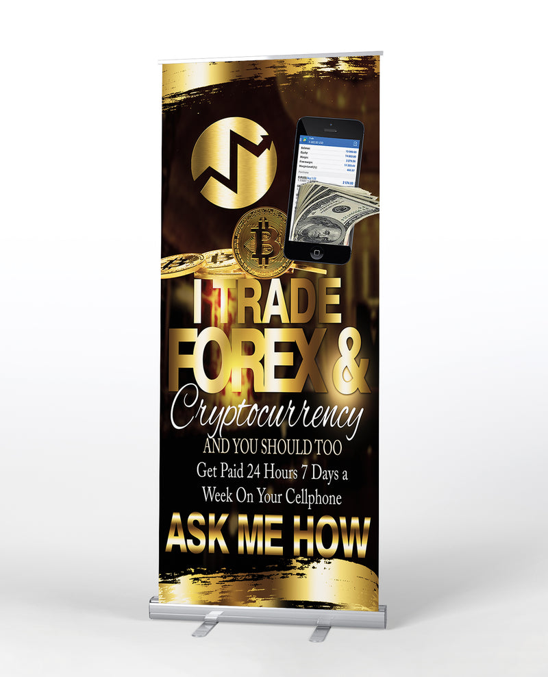 Trade Forex Economy Retractable Banner