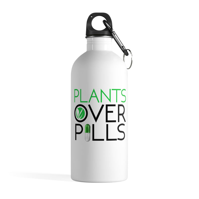 Plants Over Pills Water Bottle