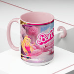 Barbie Two-Tone Coffee Mugs, 15oz