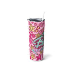 Barbie Skinny Tumbler | Skinny Tumbler with Straw | Corral Designs