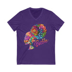 Barbie Afro Unisex Jersey V-Neck Tee