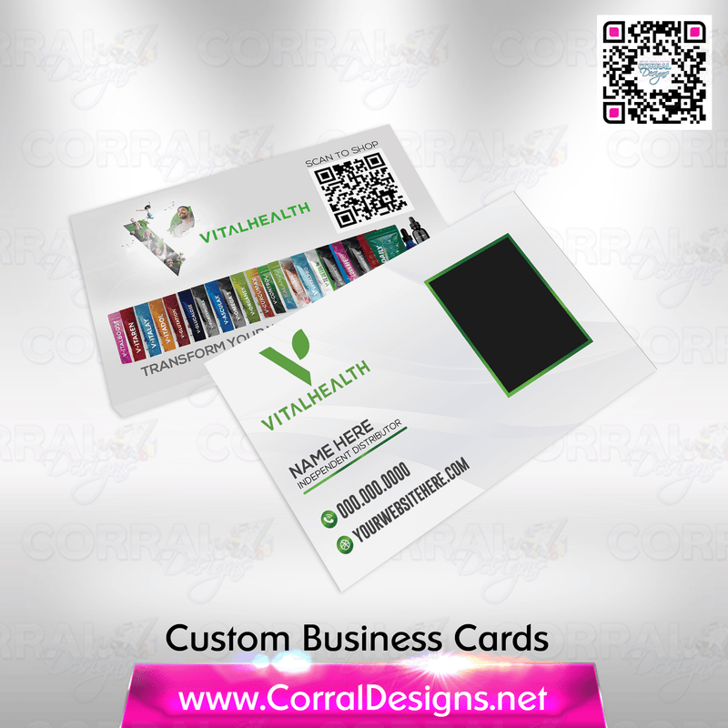 Vital Health Business Cards White