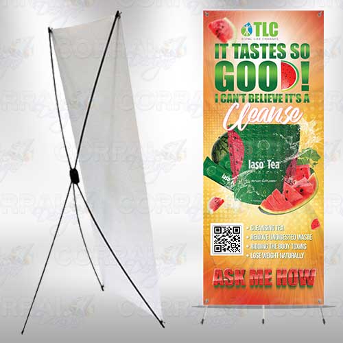 TLC Iaso Tea Watermelon X-Frame Banner
