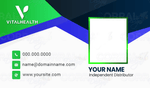 Vital Health Business Cards bluegreen photo