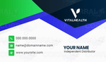 Vital Health Business Cards Blue Green