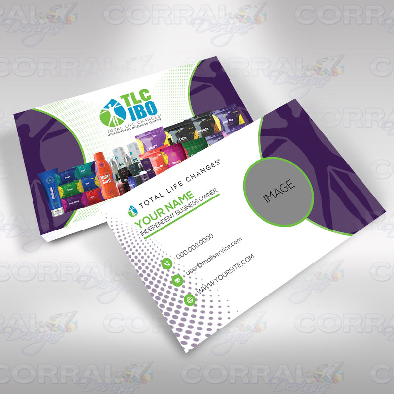 Total Life Changes Business Cards Purple