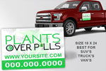 Plants Over Pills Car Magnets