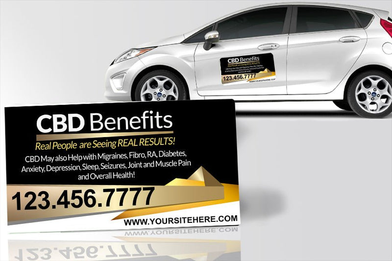 Generic black gold Car Magnets