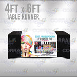 Cannaglobe White Table Runner