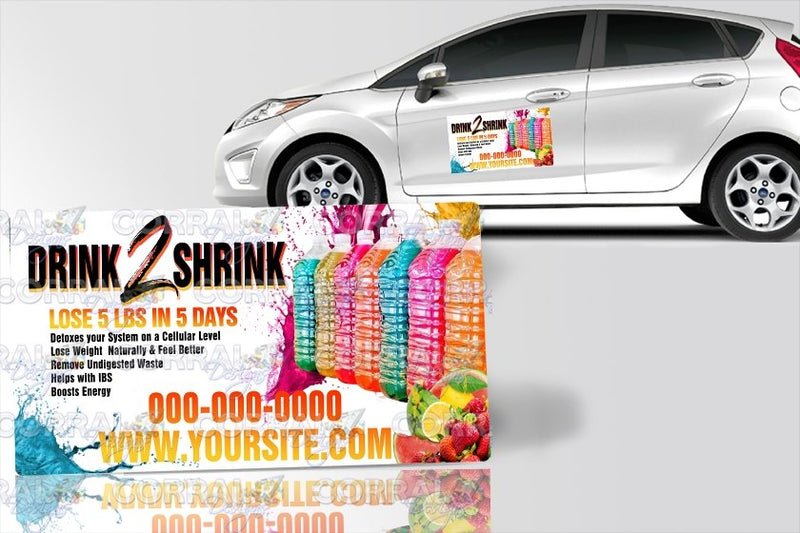 Drink2Shrink Car Magnets