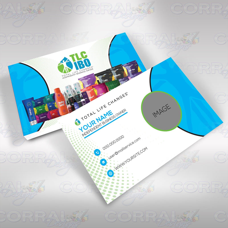 Total Life Changes Business Cards Blue