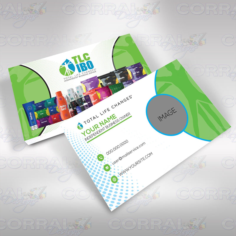Total Life Changes Business Cards Green
