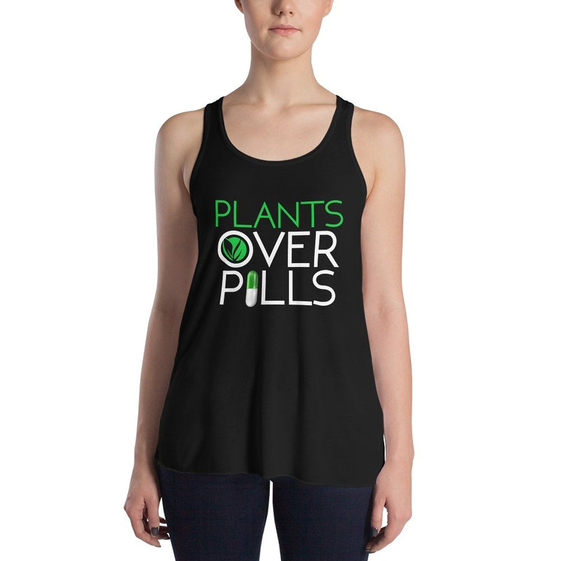 Plants Over Pills Flowy Racerback Tank