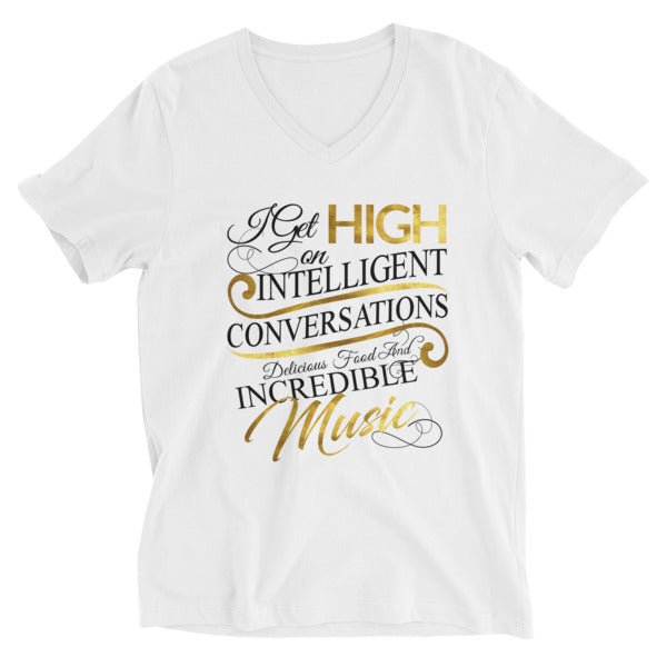 Unisex Short Sleeve V-Neck T-Shirt