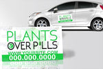 Plants Over Pills Car Magnets