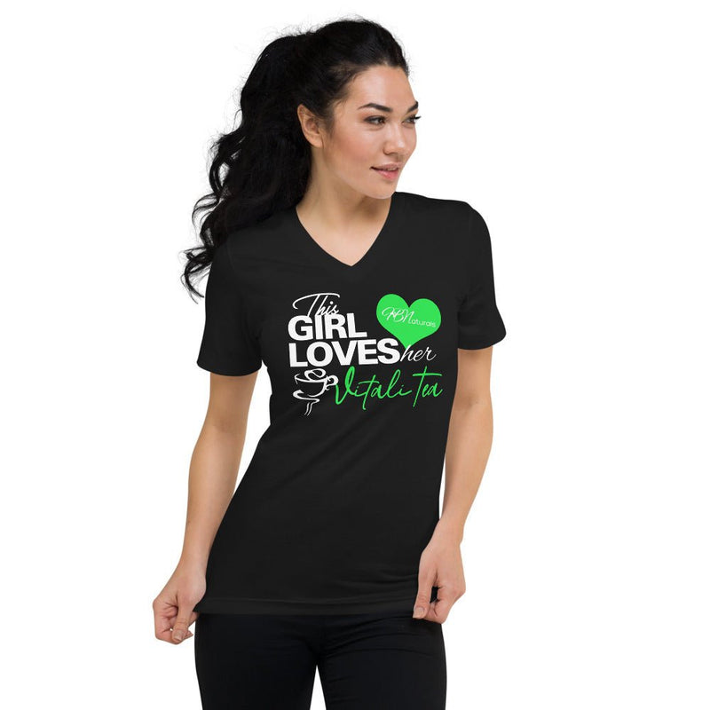HBN This Girl Love her Tea V-Neck Shirt