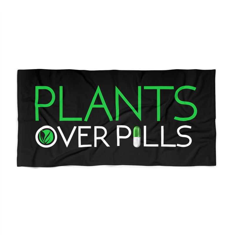 Plants Over Pills Beach Towel