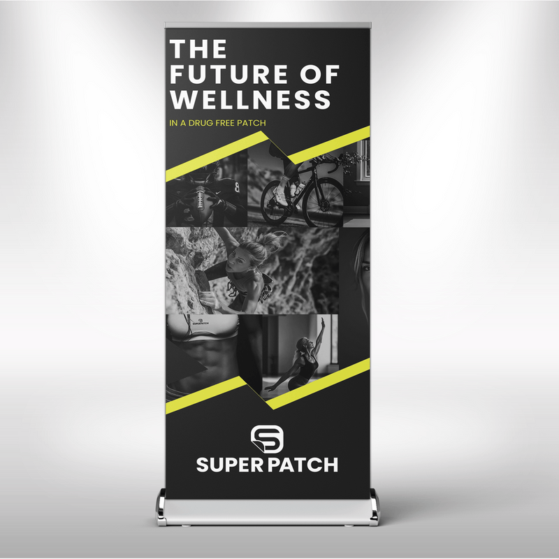 Super Patch Retractable Banner The Future Yellow