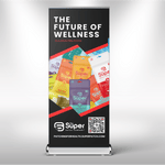 Super Patch Retractable Banner The Future with patches
